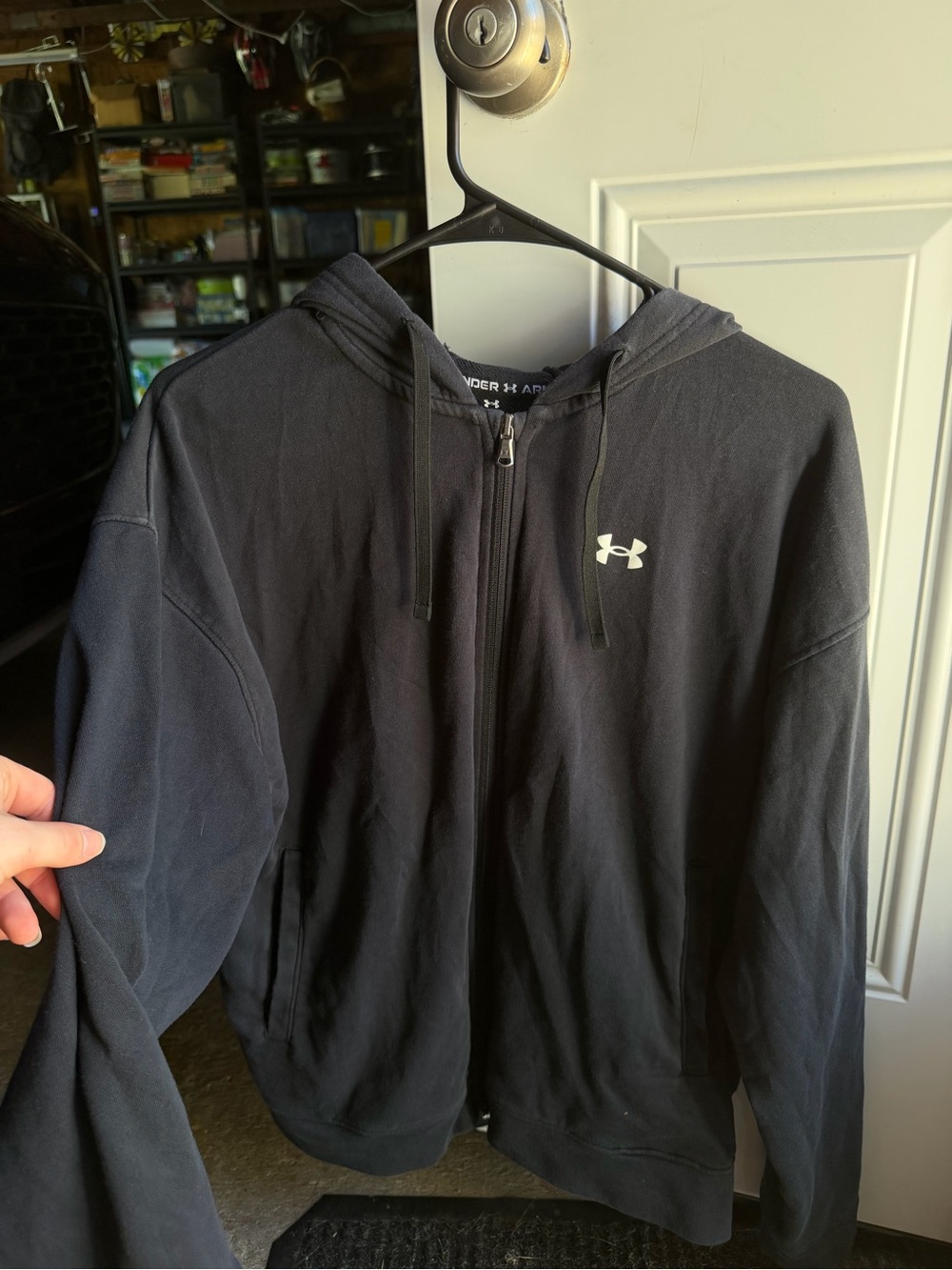 Under Armour Black Zip-Up Performance Hoodie